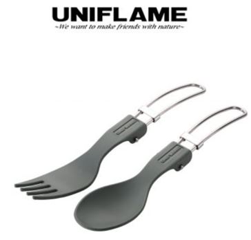 KARA 접이식 스푼&포크 세트 (카키)