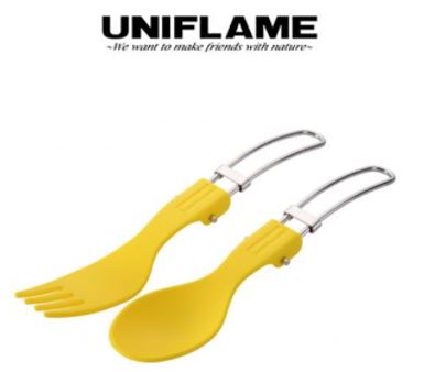 KARA 접이식 스푼&포크 세트 (옐로우)