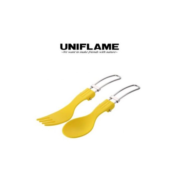 KARA 접이식 스푼&포크 세트 (옐로우)
