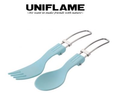 KARA 접이식 스푼&포크 세트 (파스텔블루)